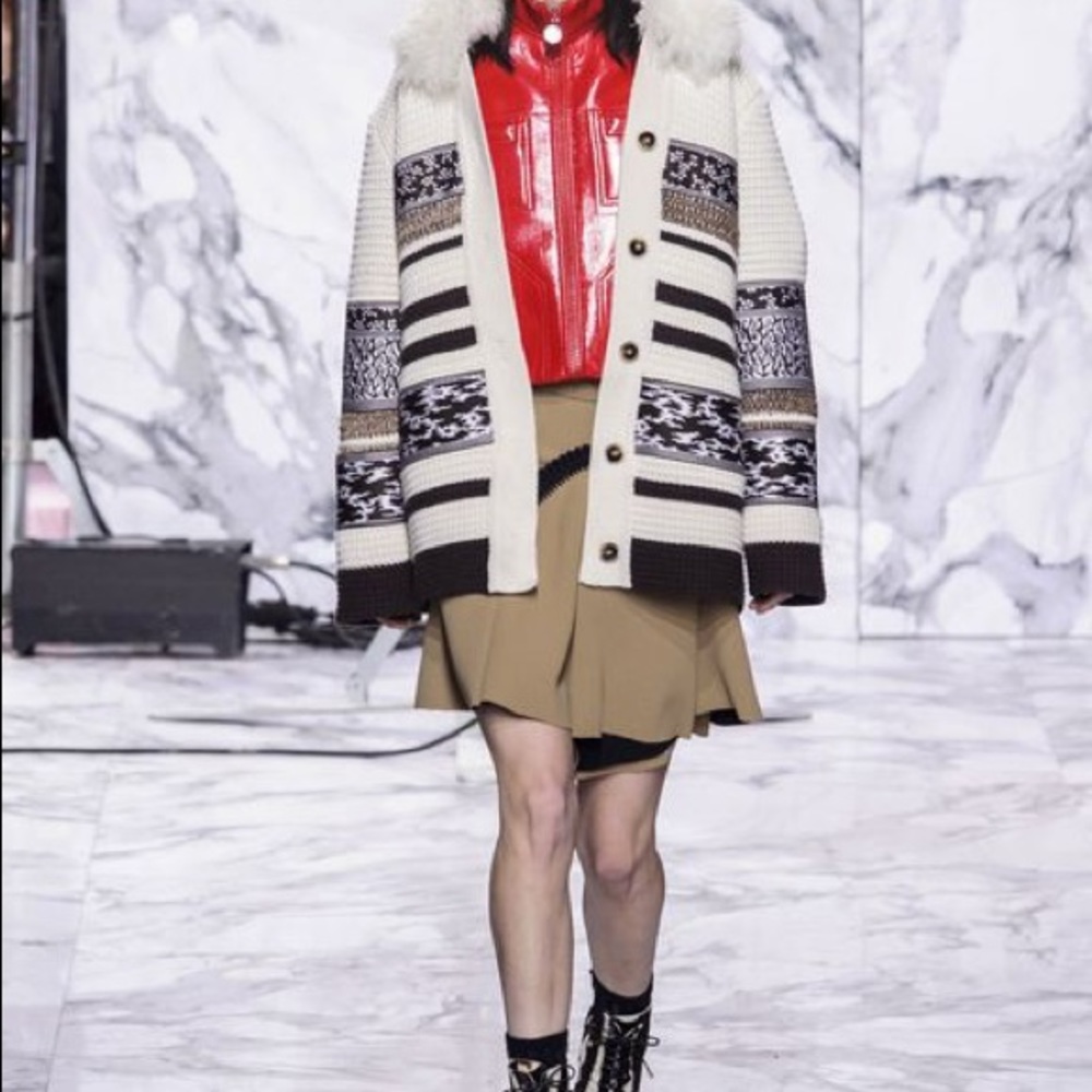 Carven runway A/W 16 Asymmetrical Skirt